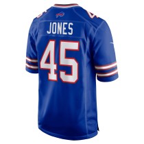 Men's Buffalo Bills Deion Jones Number 45 Nike Royal Game Jersey