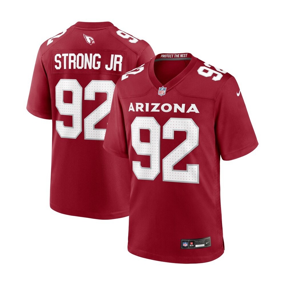 Men's Arizona Cardinals Kevin Strong Number 92 Nike Cardinal Game Player Jersey