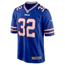 Men's Buffalo Bills Kyron Brown Number 32 Nike Royal Game Jersey