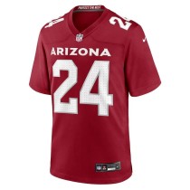 Men's Arizona Cardinals Rashad Fenton Number 24 Nike Cardinal Game Player Jersey