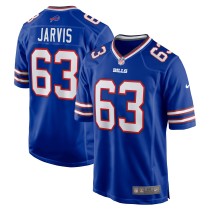 Men's Buffalo Bills Kevin Jarvis Number 63 Nike Royal Team Game Jersey