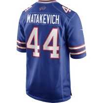 Men's Buffalo Bills Tyler Matakevich Number 44 Nike Royal Game Player Jersey