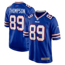 Men's Buffalo Bills Bryan Thompson Number 89 Nike Royal Team Game Jersey