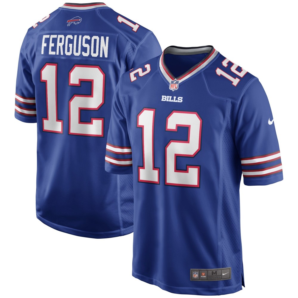 Men's Buffalo Bills Joe Ferguson Number 12 Nike Royal Game Retired Player Jersey