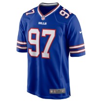 Men's Buffalo Bills Jordan Phillips Number 97 Nike Royal Game Jersey