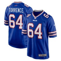 Men's Buffalo Bills O'Cyrus Torrence Number 64 Nike Royal Home Game Jersey