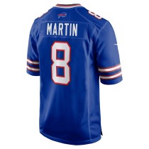 Men's Buffalo Bills Sam Martin Number 8 Nike Royal Game Player Jersey