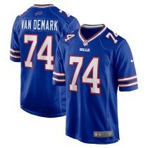 Men's Buffalo Bills Ryan Van Demark Number 74 Nike Royal Game Player Jersey