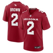 Men's Arizona Cardinals Marquise Brown Number 2 Nike Cardinal Home Game Jersey