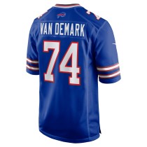 Men's Buffalo Bills Ryan Van Demark Number 74 Nike Royal Game Player Jersey