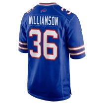 Men's Buffalo Bills Kendall Williamson Number 36 Nike Royal Game Jersey