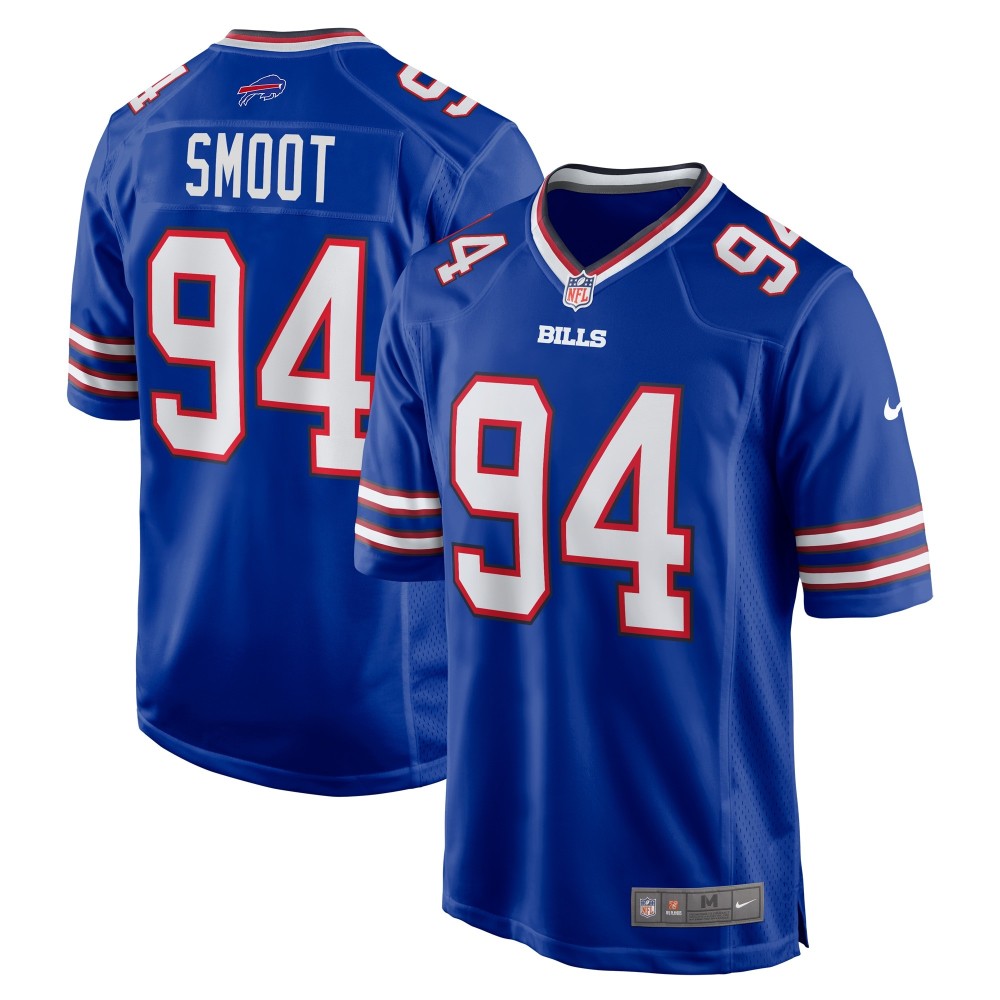 Men's Buffalo Bills Dawuane Smoot Number 94 Nike Royal Game Jersey