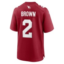 Men's Arizona Cardinals Marquise Brown Number 2 Nike Cardinal Home Game Jersey