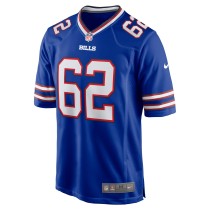 Men's Buffalo Bills Sedrick Van Pran-Granger Number 62 Nike Royal Game Jersey