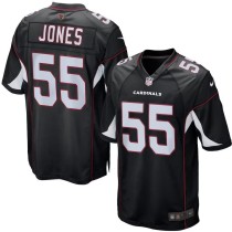 Men's Arizona Cardinals Chandler Jones Number 55 Nike Black Game Jersey