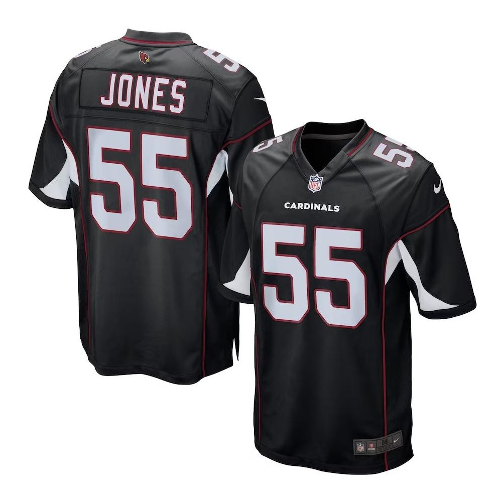 Men's Arizona Cardinals Chandler Jones Number 55 Nike Black Game Jersey