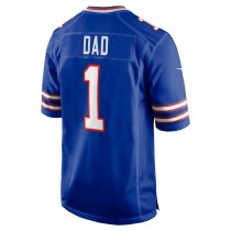 Men's Buffalo Bills Dad Number 1 Nike Royal Game Jersey