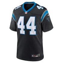 Men's Carolina Panthers J.J. Jansen Number 44 Nike Black Team Game Jersey