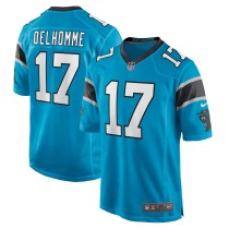 Men's Carolina Panthers Jake Delhomme Number 17 Nike Blue Retired Player Jersey