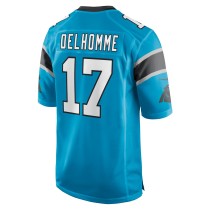 Men's Carolina Panthers Jake Delhomme Number 17 Nike Blue Retired Player Jersey