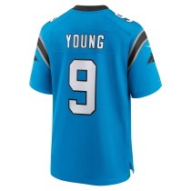 Men's Carolina Panthers Bryce Young Number 9 Nike Blue Alternate Game Jersey