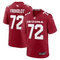 Men's Arizona Cardinals Hjalte Froholdt Number 72 Nike Cardinal Game Player Jersey