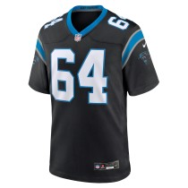 Men's Carolina Panthers Justin McCray Number 64 Nike Black Alternate Game Jersey