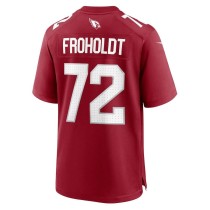 Men's Arizona Cardinals Hjalte Froholdt Number 72 Nike Cardinal Game Player Jersey