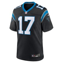 Men's Carolina Panthers DJ Chark Jr. Number 17 Nike Black Game Jersey