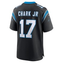 Men's Carolina Panthers DJ Chark Jr. Number 17 Nike Black Game Jersey