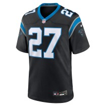 Men's Carolina Panthers Sam Webb Number 27 Nike Black Team Game Jersey