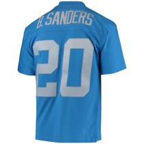 Men's Detroit Lions Barry Sanders Number 20 Mitchell & Ness Blue Legacy Replica Jersey