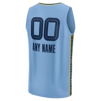 Men's Memphis Grizzlies Fanatics Light Blue Custom Fast Break Custom Jersey