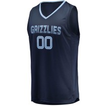 Men's Memphis Grizzlies Fanatics Navy Fast Break Custom Replica Jersey