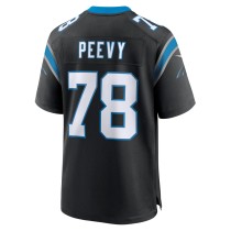 Men's Carolina Panthers Jayden Peevy Number 78 Nike Black Game Jersey