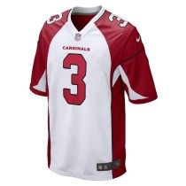 Men's Arizona Cardinals Budda Baker Number 3 Nike White Game Jersey