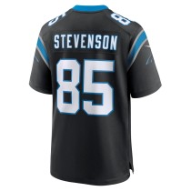 Men's Carolina Panthers Marquez Stevenson Number 85 Nike Black Team Game Jersey