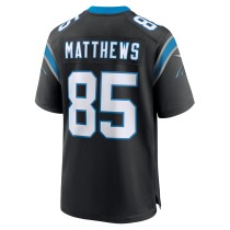 Men's Carolina Panthers Jordan Matthews Number 85 Nike Black Game Jersey