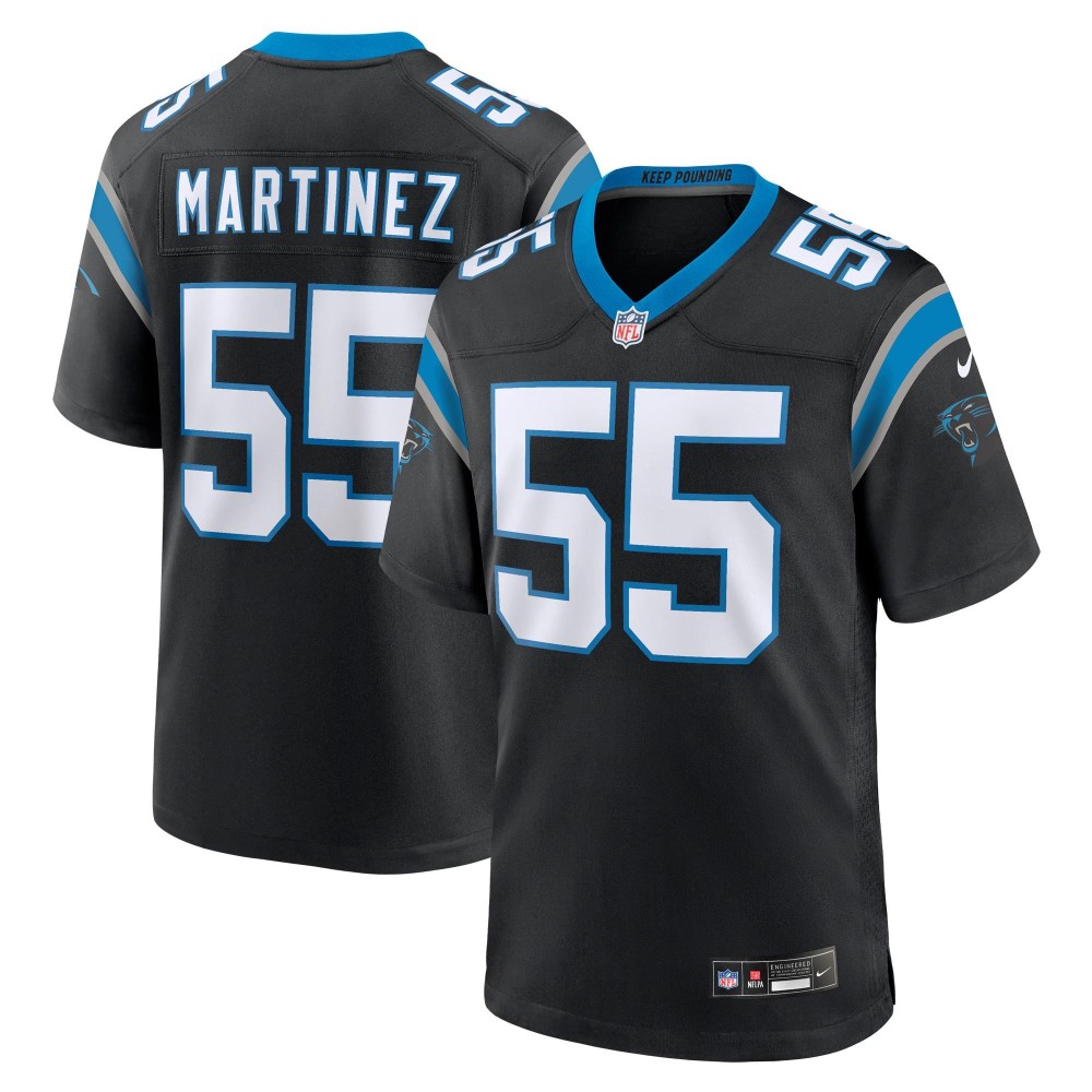 Men's Carolina Panthers Blake Martinez Number 55 Nike Black Game Jersey