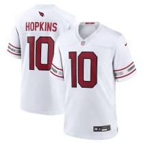 Men's Arizona Cardinals DeAndre Hopkins Number 10 Nike White Game Player Jersey