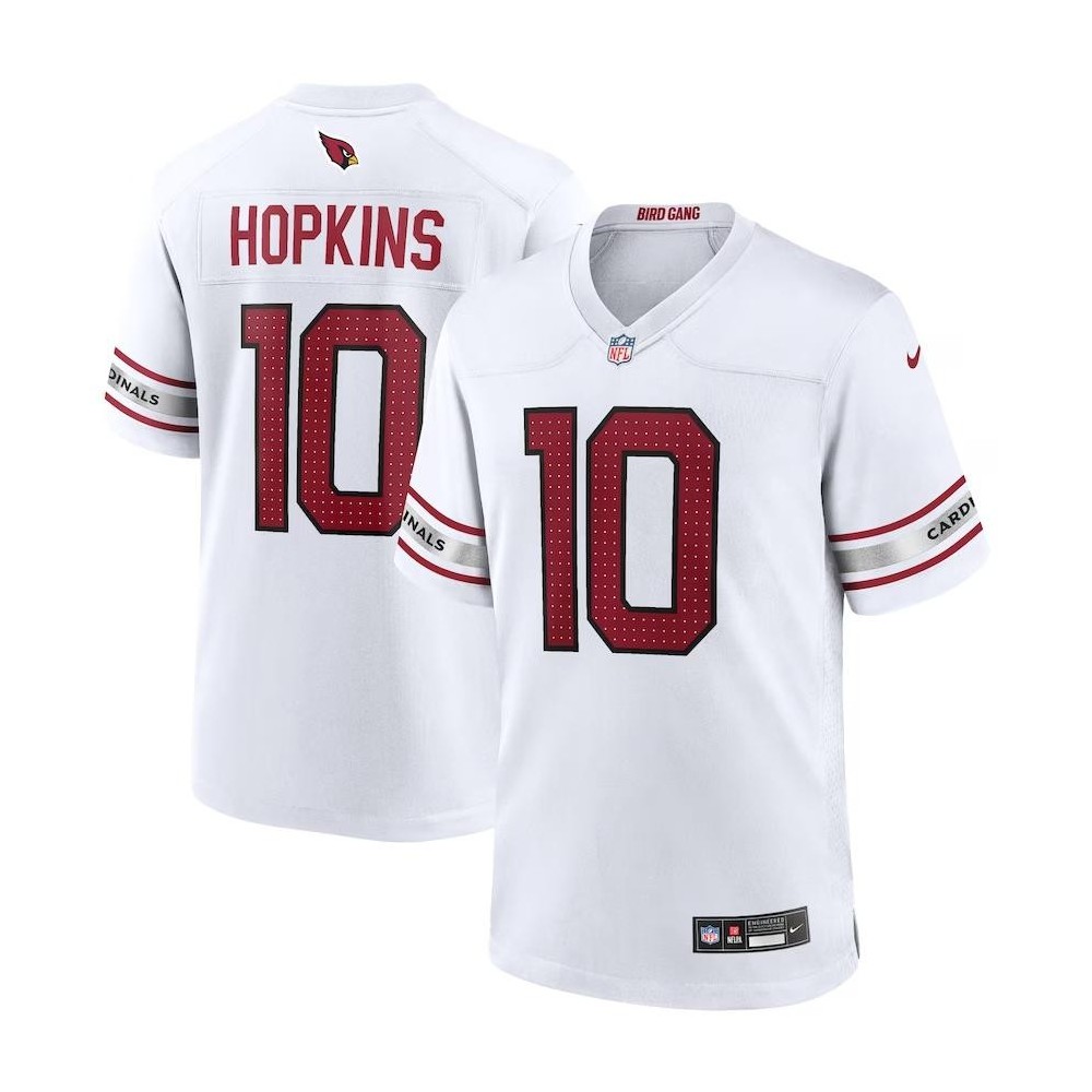 Men's Arizona Cardinals DeAndre Hopkins Number 10 Nike White Game Player Jersey