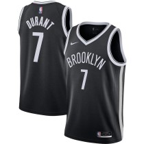 Men Brooklyn Nets Kevin Durant Nike Black Swingman Jersey