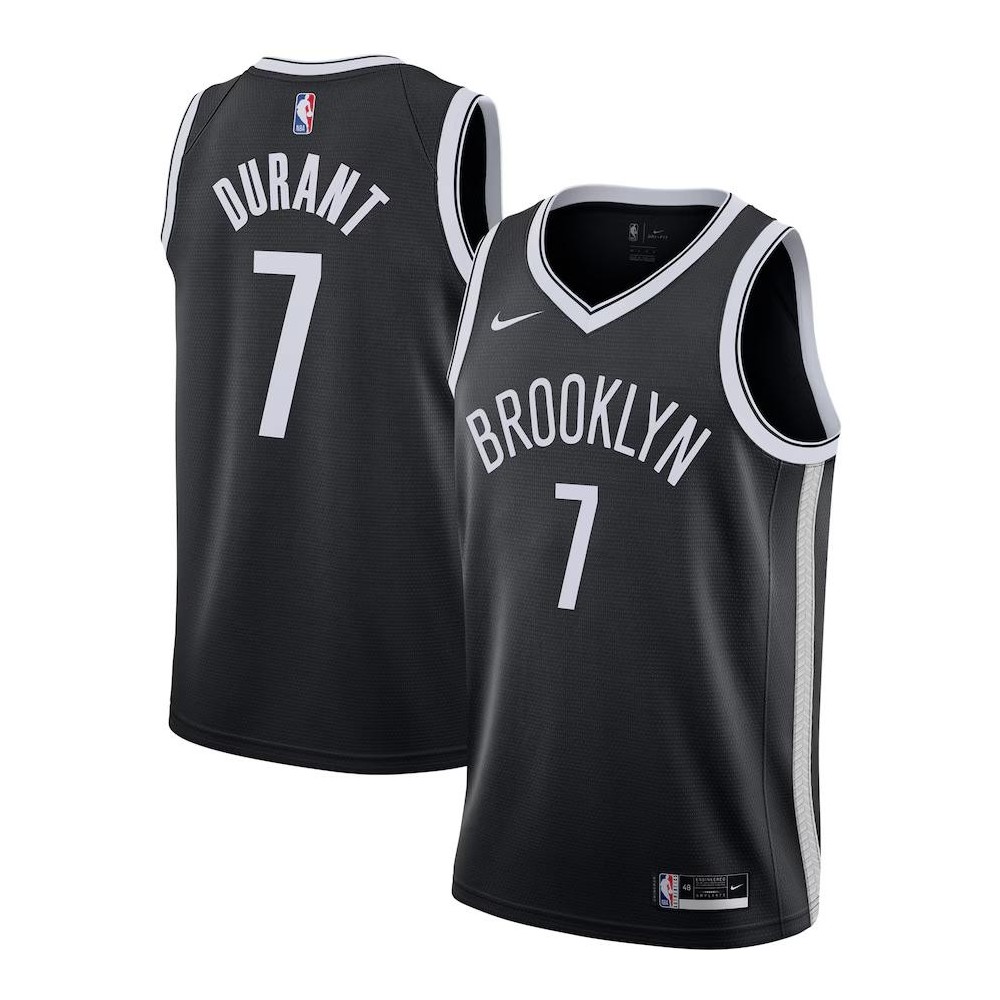 Men Brooklyn Nets Kevin Durant Nike Black Swingman Jersey