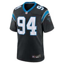 Men's Carolina Panthers Henry Anderson Number 94 Nike Black Team Game Jersey