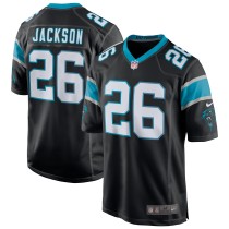 Men's Carolina Panthers Donte Jackson Number 26 Nike Black Game Jersey