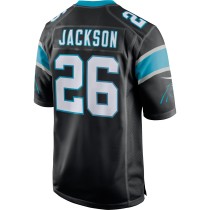 Men's Carolina Panthers Donte Jackson Number 26 Nike Black Game Jersey