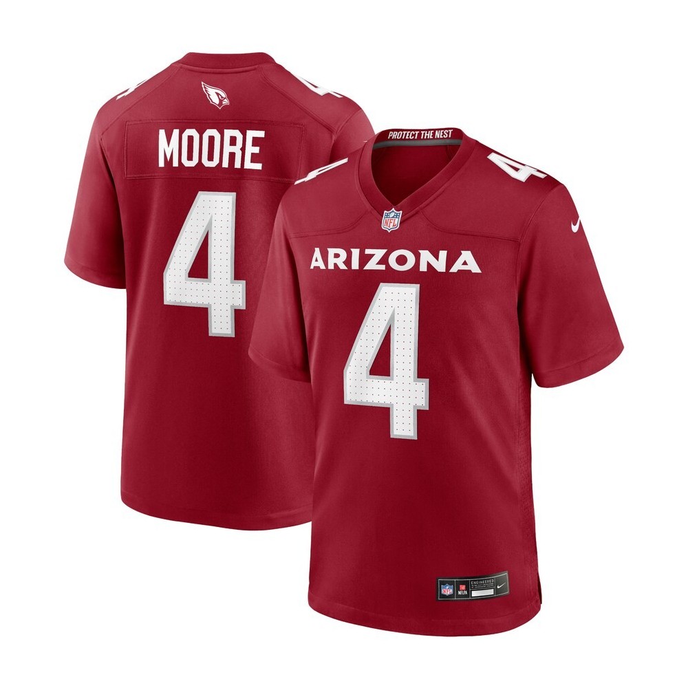 Men's Arizona Cardinals Rondale Moore Number 4 Nike Cardinal Game Player Jersey