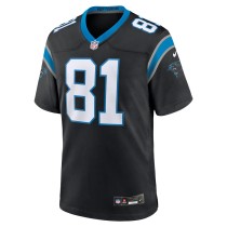 Men's Carolina Panthers Jordan Matthews Number 81 Nike Black Game Jersey