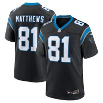 Men's Carolina Panthers Jordan Matthews Number 81 Nike Black Game Jersey