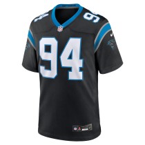 Men's Carolina Panthers A'Shawn Robinson Number 94 Nike Black Game Jersey